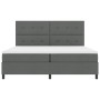 Cama con base y colchón gris oscuro 200x200 cm de tela by , Beds and slatted bases - Ref: Foro24-3339414, Price: 661,88 €, Di...