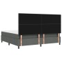 Cama con base y colchón gris oscuro 200x200 cm de tela by , Beds and slatted bases - Ref: Foro24-3339414, Price: 661,88 €, Di...