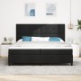 Cama con Base y Colchón Negro 200x200 cm Tela by , Beds and slatted bases - Ref: Foro24-3339415, Price: 670,41 €, Discount: %