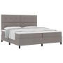 Cama con Base de Resortes y Colchón Taupe 200x200 cm Tela von , Betten und Lattenroste - Ref: Foro24-3339417, Preis: 723,50 €...