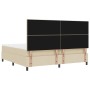 Cama de Box Spring con Colchón Crema 200x200 cm Tela de , Camas y somieres - Ref: Foro24-3339418, Precio: 615,56 €, Descuento: %