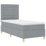 Cama con Somier con Colchón Gris Claro 90x200 cm Tela von , Betten und Lattenroste - Ref: Foro24-3339511, Preis: 349,15 €, Ra...
