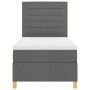 Cama con Base Tapizada y Colchón Gris Oscuro 90x200 cm Tela by , Beds and slatted bases - Ref: Foro24-3339512, Price: 366,41 ...
