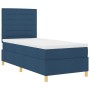 Cama con Base y Colchón Azul 90x200 cm Tela by , Beds and slatted bases - Ref: Foro24-3339517, Price: 357,41 €, Discount: %