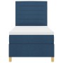 Cama con Base y Colchón Azul 90x200 cm Tela by , Beds and slatted bases - Ref: Foro24-3339517, Price: 357,41 €, Discount: %