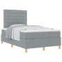Cama Box Spring con Colchón Gris Claro 120x200 cm Tela by , Beds and slatted bases - Ref: Foro24-3339532, Price: 418,43 €, Di...