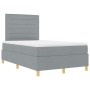 Cama Box Spring con Colchón Gris Claro 120x200 cm Tela by , Beds and slatted bases - Ref: Foro24-3339532, Price: 418,43 €, Di...