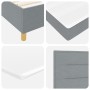 Cama Box Spring con Colchón Gris Claro 120x200 cm Tela by , Beds and slatted bases - Ref: Foro24-3339532, Price: 418,43 €, Di...