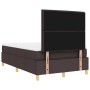 Cama con Somier con Colchón Marrón Oscuro 120x200 cm Tela von , Betten und Lattenroste - Ref: Foro24-3339535, Preis: 396,63 €...