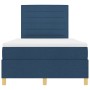Cama con Base de Resorte y Colchón Azul 120x200 cm Tela von , Betten und Lattenroste - Ref: Foro24-3339538, Preis: 441,72 €, ...
