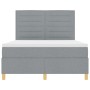 Cama con Sommier y Colchón Gris Claro 140x190 cm Tela de , Camas y somieres - Ref: Foro24-3339539, Precio: 507,61 €, Descuent...