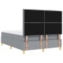 Cama con Sommier y Colchón Gris Claro 140x190 cm Tela de , Camas y somieres - Ref: Foro24-3339539, Precio: 507,61 €, Descuent...