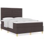 Cama con Box Spring y Colchón Marrón Oscuro 140x190 cm Tela von , Betten und Lattenroste - Ref: Foro24-3339542, Preis: 498,98...