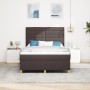 Cama con Box Spring y Colchón Marrón Oscuro 140x190 cm Tela von , Betten und Lattenroste - Ref: Foro24-3339542, Preis: 498,98...