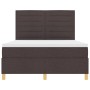 Cama con Box Spring y Colchón Marrón Oscuro 140x190 cm Tela von , Betten und Lattenroste - Ref: Foro24-3339542, Preis: 498,98...
