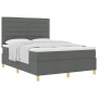 Cama con Base con Colchón Gris Oscuro 140x200 cm Tela von , Betten und Lattenroste - Ref: Foro24-3339547, Preis: 498,14 €, Ra...
