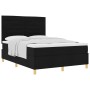 Cama con Base de Resortes Negra 140x200 cm Tela de , Camas y somieres - Ref: Foro24-3339548, Precio: 504,73 €, Descuento: %