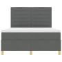 Cama con Base con Colchón Gris Oscuro 140x200 cm Tela von , Betten und Lattenroste - Ref: Foro24-3339547, Preis: 498,14 €, Ra...