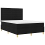 Cama con Base de Resortes Negra 140x200 cm Tela de , Camas y somieres - Ref: Foro24-3339548, Precio: 504,73 €, Descuento: %