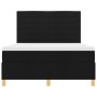 Cama con Base de Resortes Negra 140x200 cm Tela de , Camas y somieres - Ref: Foro24-3339548, Precio: 504,73 €, Descuento: %