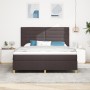 Cama con Somier con Colchón Marrón Oscuro Super Rey Tela von , Betten und Lattenroste - Ref: Foro24-3339563, Preis: 617,21 €,...
