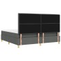 Cama con Box Spring con colchón gris oscuro 200x200 cm tela by , Beds and slatted bases - Ref: Foro24-3339568, Price: 649,92 ...