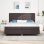 Cama con Box Spring Marrón Oscuro 200x200 cm Tela von , Betten und Lattenroste - Ref: Foro24-3339570, Preis: 676,44 €, Rabatt: %