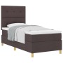 Cama con Base y Colchón Marrón Oscuro 90x200 cm Tela by , Beds and slatted bases - Ref: Foro24-3339591, Price: 336,66 €, Disc...