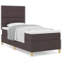 Cama con Base y Colchón Marrón Oscuro 90x200 cm Tela by , Beds and slatted bases - Ref: Foro24-3339591, Price: 336,66 €, Disc...