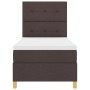 Cama con Base y Colchón Marrón Oscuro 90x200 cm Tela by , Beds and slatted bases - Ref: Foro24-3339591, Price: 336,66 €, Disc...