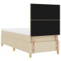 Cama Box Spring con Colchón Crema 90x200 cm Tela by , Beds and slatted bases - Ref: Foro24-3339593, Price: 319,65 €, Discount: %