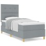 Cama con Somier y Colchón Gris Claro 100x200 cm Tela by , Beds and slatted bases - Ref: Foro24-3339595, Price: 346,85 €, Disc...
