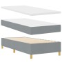 Cama con Somier y Colchón Gris Claro 100x200 cm Tela by , Beds and slatted bases - Ref: Foro24-3339595, Price: 346,85 €, Disc...