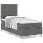 Cama con Box Spring y Colchón Gris Oscuro 100x200 cm Tela von , Betten und Lattenroste - Ref: Foro24-3339596, Preis: 365,60 €...