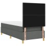 Cama con Box Spring y Colchón Gris Oscuro 100x200 cm Tela von , Betten und Lattenroste - Ref: Foro24-3339596, Preis: 365,60 €...
