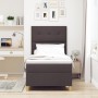 Cama con Somier con Colchón Marrón Oscuro 100x200 cm Tela by , Beds and slatted bases - Ref: Foro24-3339598, Price: 348,52 €,...