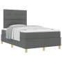 Cama con Base de Resortes y Colchón Gris Oscuro 120x200 cm Tela von , Betten und Lattenroste - Ref: Foro24-3339610, Preis: 40...