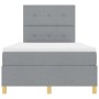Cama tipo box spring con colchón gris claro 120x200 cm Tela von , Betten und Lattenroste - Ref: Foro24-3339609, Preis: 415,07...