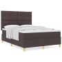 Cama con Base y Colchón Marrón Oscuro 140x190 cm Tela von , Betten und Lattenroste - Ref: Foro24-3339619, Preis: 514,49 €, Ra...
