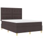 Cama con Base y Colchón Marrón Oscuro 140x190 cm Tela von , Betten und Lattenroste - Ref: Foro24-3339619, Preis: 514,49 €, Ra...