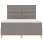 Cama con Box Spring y Colchón Taupe 160x200 cm Tela de , Camas y somieres - Ref: Foro24-3339634, Precio: 598,35 €, Descuento: %