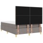 Cama con Box Spring y Colchón Taupe 160x200 cm Tela de , Camas y somieres - Ref: Foro24-3339634, Precio: 598,35 €, Descuento: %