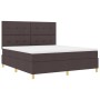 Cama con Base Tapizada con Colchón Marrón Oscuro Super King Tela by , Beds and slatted bases - Ref: Foro24-3339640, Price: 61...