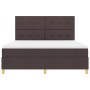 Cama con Base Tapizada con Colchón Marrón Oscuro Super King Tela by , Beds and slatted bases - Ref: Foro24-3339640, Price: 61...