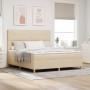 Cama de Muelles con Colchón Beige Super King en Tela de , Camas y somieres - Ref: Foro24-3339642, Precio: 640,88 €, Descuento: %