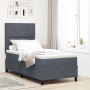 Cama Box Spring con Colchón Gris Oscuro 90x200 cm Terciopelo by , Beds and slatted bases - Ref: Foro24-3339807, Price: 328,82...