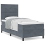 Cama Box Spring con Colchón Gris Oscuro 90x200 cm Terciopelo by , Beds and slatted bases - Ref: Foro24-3339807, Price: 328,82...