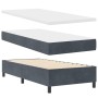 Cama Box Spring con Colchón Gris Oscuro 90x200 cm Terciopelo by , Beds and slatted bases - Ref: Foro24-3339807, Price: 328,82...