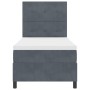 Cama Box Spring con Colchón Gris Oscuro 90x200 cm Terciopelo by , Beds and slatted bases - Ref: Foro24-3339807, Price: 328,82...