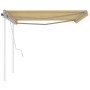 Toldo manual retráctil con postes amarillo y blanco 4,5x3 m de vidaXL, Toldos - Ref: Foro24-3069958, Precio: 476,01 €, Descue...